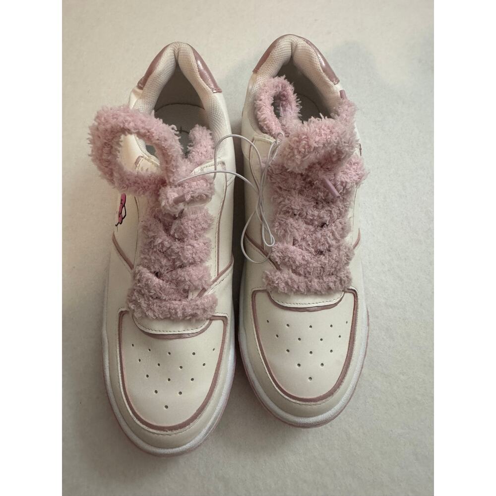 Children's Place New Girls 4 Hello Kitty Sneakers White Pink - Picture 3 of 11